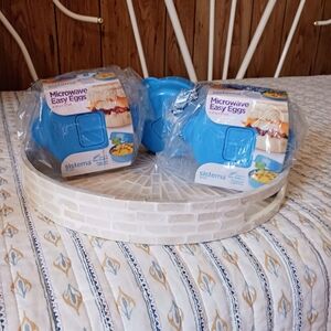 Set of 3 Microwave Easy Eggs System to Go